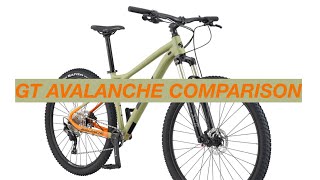 2021 GT Avalanche Comparison What’s The Difference Between all 4 bikes [upl. by Dixon759]