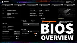 Gigabyte X870 AORUS Elite WiFi7 Motherboard BIOS Overview [upl. by Trebuh]