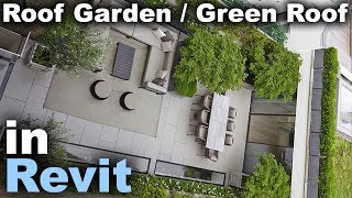 Roof Garden  Green Roof in Revit Tutorial [upl. by Mcnalley]