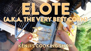 Elote Mexican Street Corn  Kenjis Cooking Show [upl. by Caines]