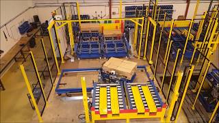 Pallet buffer conveyor system [upl. by Denae559]