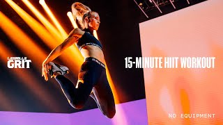 15Minute Athome HIIT Cardio Workout  LES MILLS GRIT  LES MILLS X REEBOK NANO SERIES [upl. by Ttekcirc279]