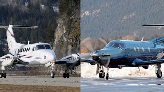 Pilatus PC12 vs Beechcraft King Air 200 [upl. by Rednael666]