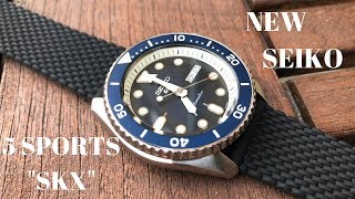 This New Seiko 5 Sports Is Stunning  Blue SRPD71K1 [upl. by Amadus996]