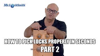 How To Pick Locks Properly In Seconds Part 2  Mr Locksmith™ [upl. by Andel]