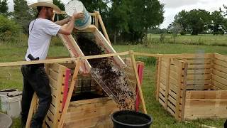 DIY quotSpiderquot Compost Sifter in Action  Plum Fabulous Foods [upl. by Lona729]