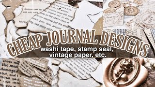 7 DIY JOURNAL DESIGNS🥀 journaling on a budget  chinderella [upl. by Anavahs]