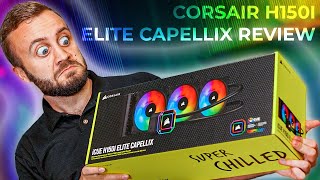 Corsair iCUE H150i Elite Capellix Review More RGB  Commander CORE [upl. by Edorej175]