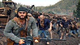 Days Gone  Junkyard Zombie Horde Boss Fight Days Gone 2019 [upl. by Rothberg]