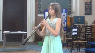 Cimarosa Siciliana Oboe grade 5  Chloe Prins [upl. by Legir]