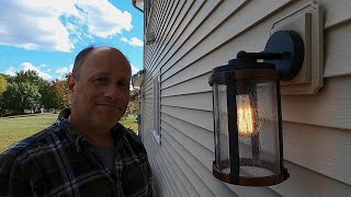 How to Install an Outdoor Light Fixture  The Right Way [upl. by Aninotna]