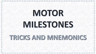 Pediatrics Milestones Mnemonics and Tricks  Pediatrics  NEET PG [upl. by Jaye]