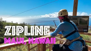 MUST DO 8Line Ziplining MAUI Adventure Tour 1 in Maui Hawaii Skyline Ecoadventures [upl. by Cheyne]