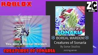 LAST CHANCE TO GET BOREAL WARDEN  Roblox Creatures of Sonaria [upl. by Mohn582]