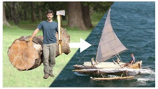 DUGOUT CANOE BUILD  Timelapse by Outbackmike [upl. by Hamrnand]