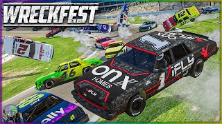 NASCAR Nitro Stunt Track THROWDOWN  Wreckfest [upl. by Eillil]