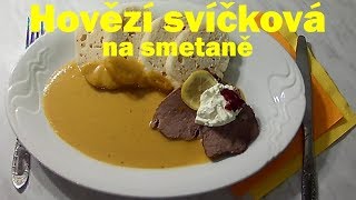 Hovězí svíčková na smetaně [upl. by Neelhtak]