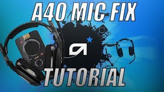 HOW TO FIX ASTRO A40 MIC CUT OUT [upl. by Naitsihc]