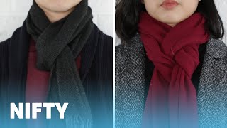 9 Classy Ways To Wear A Winter Scarf [upl. by Drawde]