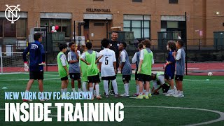 Young Blues Putting in the Work  NYCFC Academy Inside Training [upl. by Johnston54]