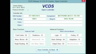 VCDS MAF check [upl. by Leede966]