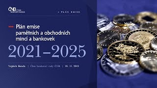 Emisní plán pamětních mincí a bankovek pro období 2021 až 2025 [upl. by Kristine175]