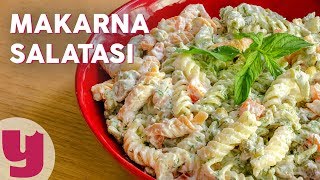 Çok Pratik Makarna Salatası Tarifi  Salata Tarifleri  Yemekcom [upl. by Idissac]