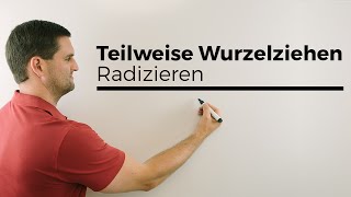 Teilweise Wurzelziehen Radizieren quotrückwärtsquot  Mathe by Daniel Jung [upl. by Dotson646]