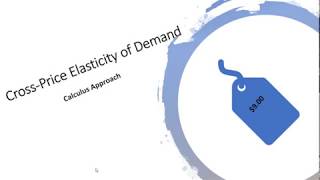 How to Calculate CrossPrice Elasticity with Calculus [upl. by Justin]