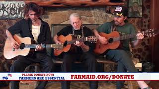 Willie Nelson Lucas Nelson and Micah Nelson Hands on The Wheel Live Farm Aid at Home 2020 [upl. by Niamreg]