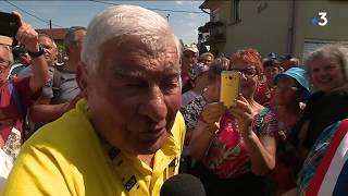 Raymond Poulidor sur le Tour 2019 en FrancheComté [upl. by Albric]