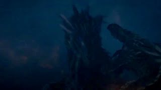 Rhaegal and Drogon vs Viserion  Battle Of Winterfell  8x3 [upl. by Areit]