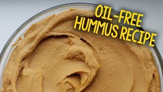 Recipe Super Smoky Oil Free Hummus Plant Based Vegan [upl. by Newton]