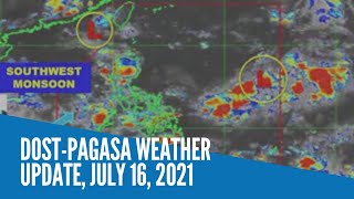 DOSTPagasa weather update July 16 2021 [upl. by Linda191]