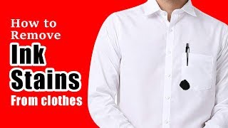 How to remove ink stains from clothes  Completely remove ink stains from clothes [upl. by Anwahs]