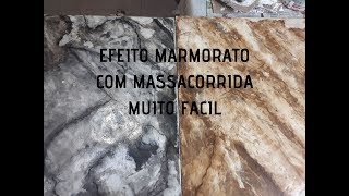 DIYcomo fazer efeito marmorato mármore com massa ACRÍLICA [upl. by Lierbag]