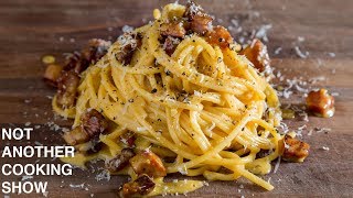 PERFECT SPAGHETTI CARBONARAthe easy way [upl. by Yonina212]