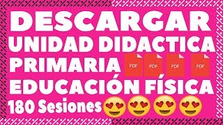 Educación física Unidad didactica primaria [upl. by Torrence746]