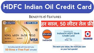 HDFC Indian Oil Credit Card Benefits amp Features  HDFC Credit Card [upl. by Thorn]