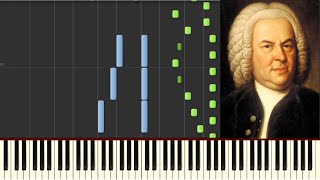 JS Bach  Toccata and Fugue in D Minor  Piano tutorial  How to Play Synthesia [upl. by Adliw256]