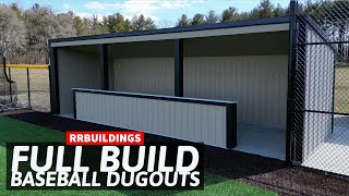 FULL Build New Baseball Dugouts Start to Finish [upl. by Gun]