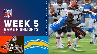 Browns vs Chargers Week 5 Highlights  NFL 2021 [upl. by Garret]