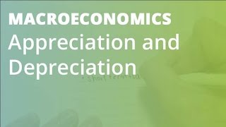 Appreciation and Depreciation  Macroeconomics [upl. by Atlas]