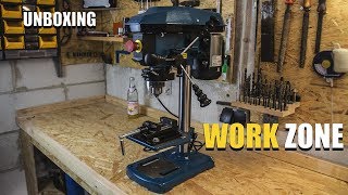 WORKZONE Tischbohrmaschine Unboxing  PFperformance [upl. by Nnylhsa]