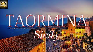 Taormina Italy Taormina Sicily Aerial Taormina 4k and Beautiful Drone Views [upl. by Liana]