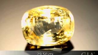 Yellow Sapphire From Sri Lanka by GIA [upl. by Annuaerb474]