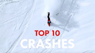 FREERIDE WORLD TOUR  TOP 10 CRASHES ALL TIME [upl. by Anolahs]