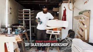 How To Make SKATEBOARDS In Your Garage [upl. by Yenruoj]