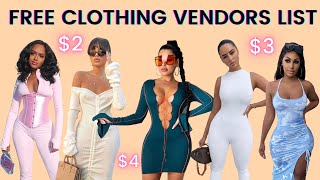 FREE WHOLESALE CLOTHING VENDORS LIST  START YOUR OWN ONLINE BUSINESS [upl. by Amadeus]