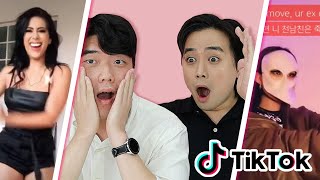 BAILES DE TIKTOK COREANO VS LATINO [upl. by Llen]